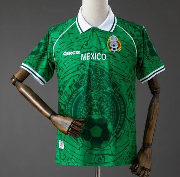 Mexiko Retro-Trikot 1999 Heim – Vorderseite