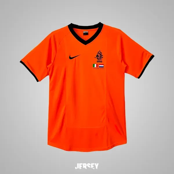 Niederlande Retro-Trikot 2000 Heim – Vorderseite