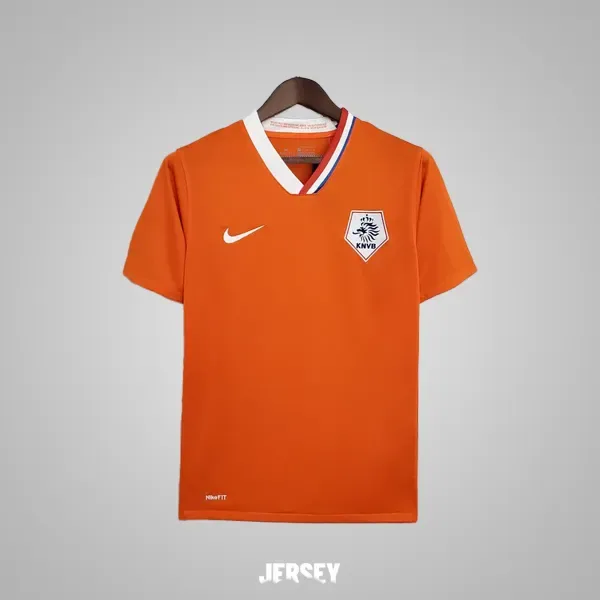 Niederlande Retro-Trikot 2008 Heim – Vorderseite