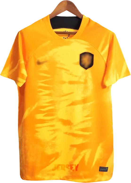 Niederlande Retro-Trikot 2022 Heim – Vorderseite
