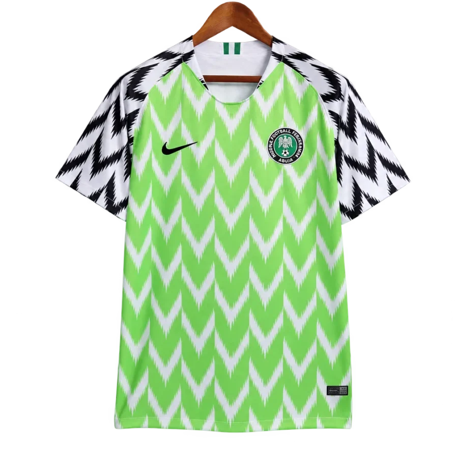 Nigeria Retro-Trikot 2018 Heim – Vorderseite