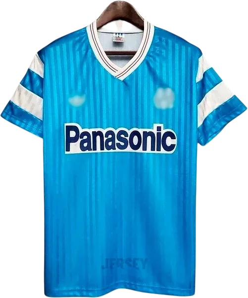 Olympique Marseille Retro-Trikot 1990 Auswärts – Vorderseite