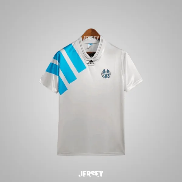 Olympique Marseille Retro-Trikot 1993/94 Heim – Vorderseite