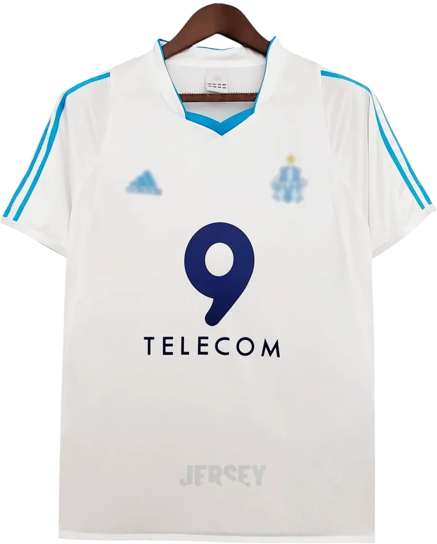 Olympique Marseille Retro-Trikot 2002/03 Heim – Vorderseite