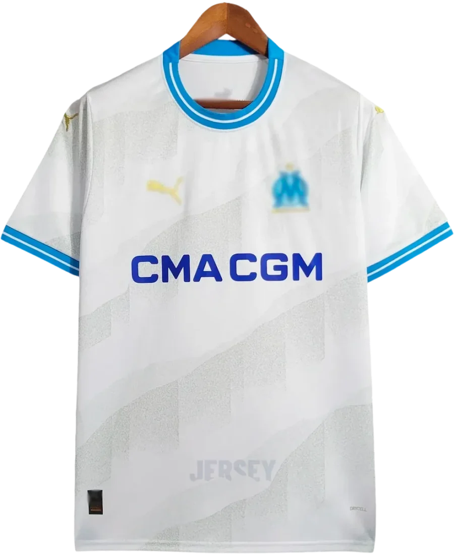 Olympique Marseille Retro-Trikot 2023/24 Heim – Vorderseite
