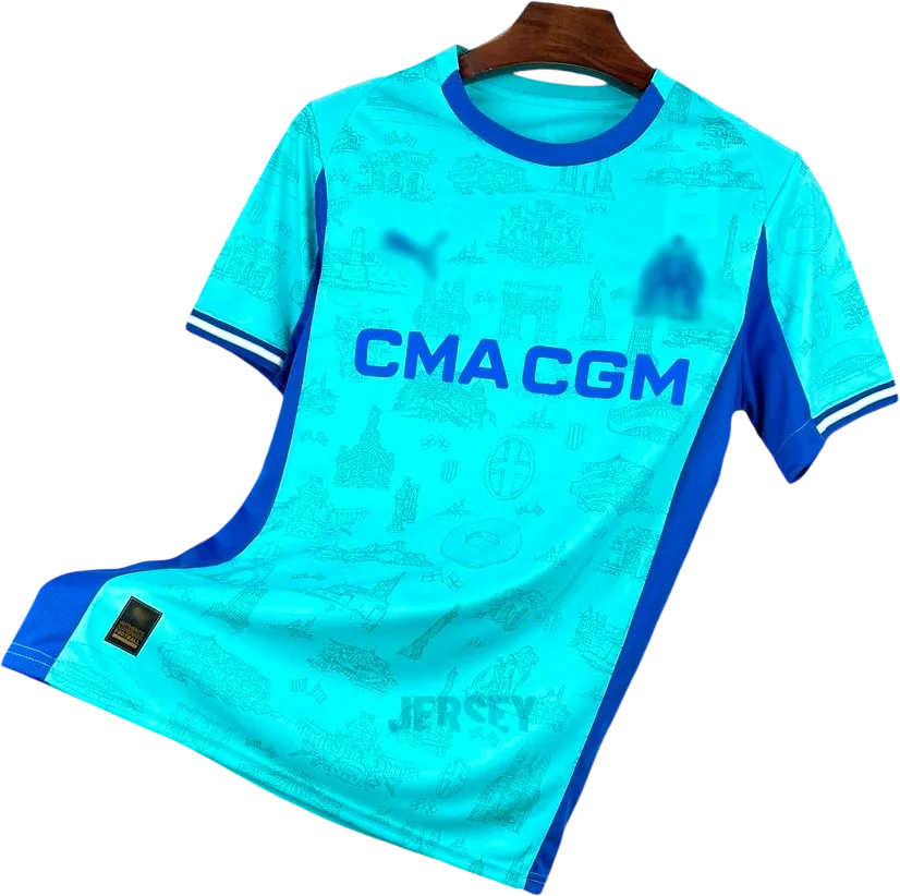 Olympique Marseille Retro-Trikot 2026/27 Sonderedition Modell 2 – Vorderseite