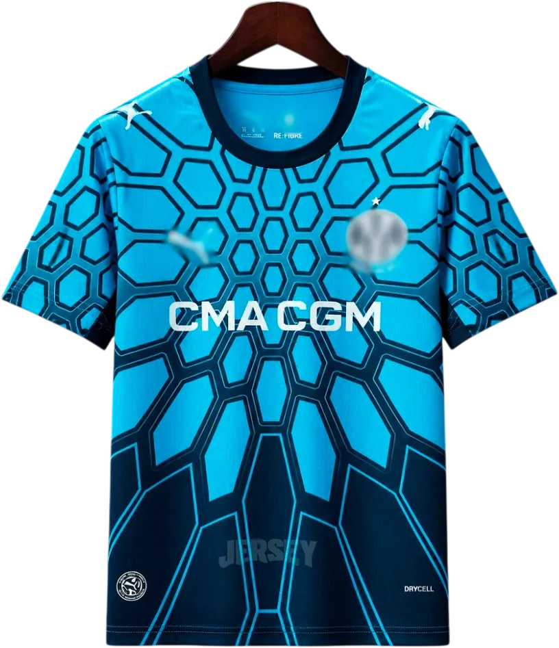 Olympique Marseille Retro-Trikot 2026/27 Torwart Auswärts – Vorderseite
