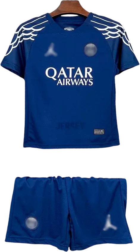Paris Saint-Germain Retro-Trikot 2025/26 Sonderedition Jordan für Kinder – Vorderseite