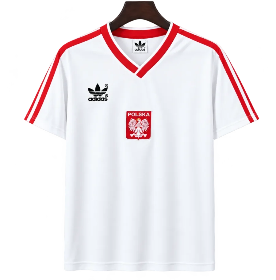 Polen Retro-Trikot 1986 Heim – Vorderseite