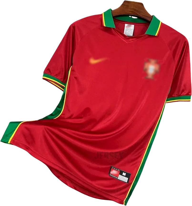 Portugal Retro-Trikot 1997 Heim – Vorderseite