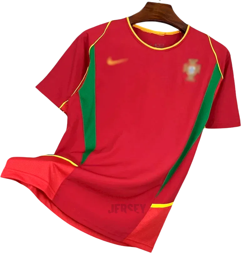 Portugal Retro-Trikot 2002 Heim – Vorderseite