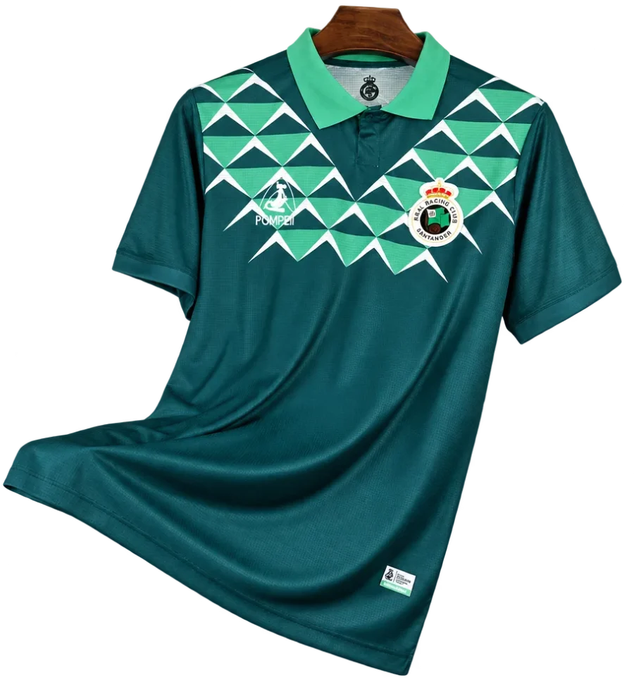 Racing Santander Retro-Trikot 2025/26 Sonderedition 113 Jahre grün – Vorderseite