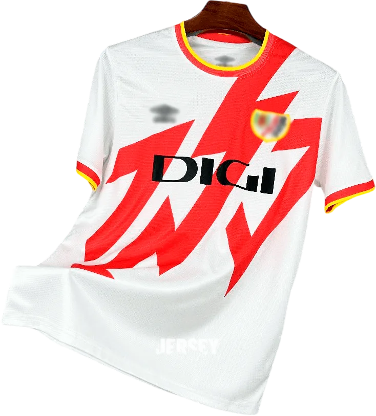 Rayo Vallecano Retro-Trikot 2025/26 Heim – Vorderseite