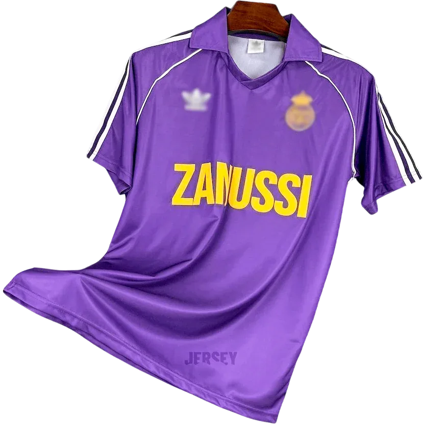 Real Madrid Retro-Trikot 1984/85 Auswärts – Vorderseite
