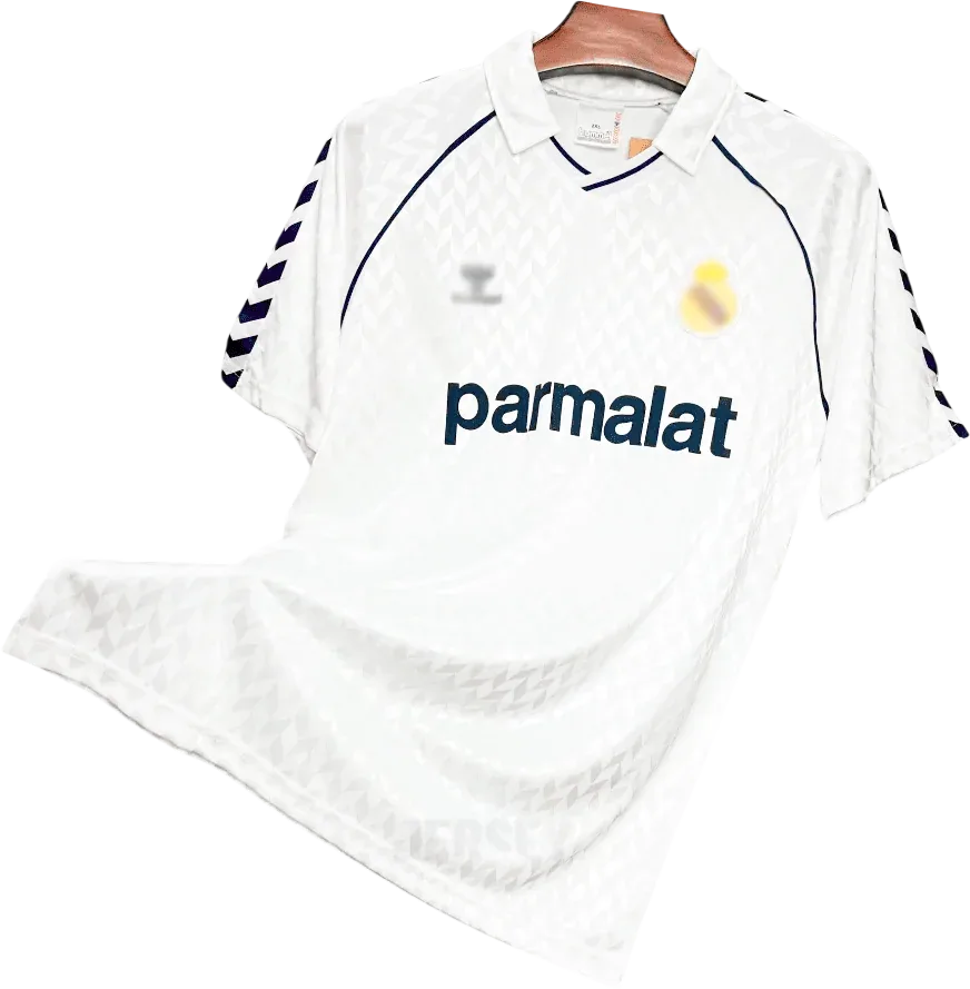 Real Madrid Retro-Trikot 1986/87 Heim – Vorderseite