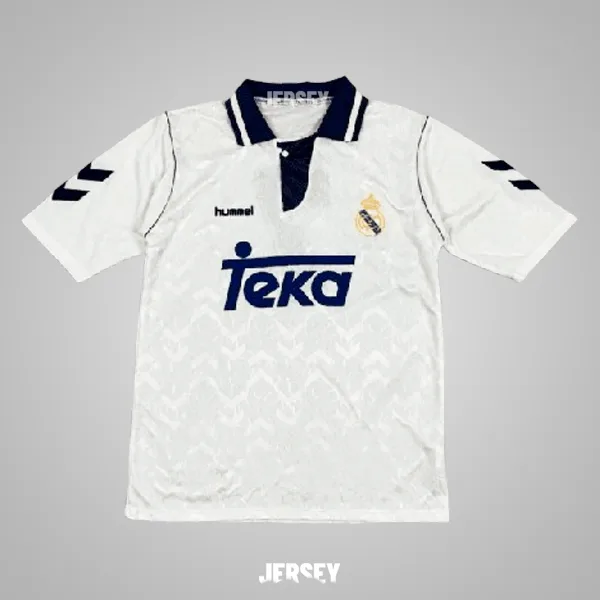 Real Madrid Retro-Trikot 1992/93 Heim – Vorderseite