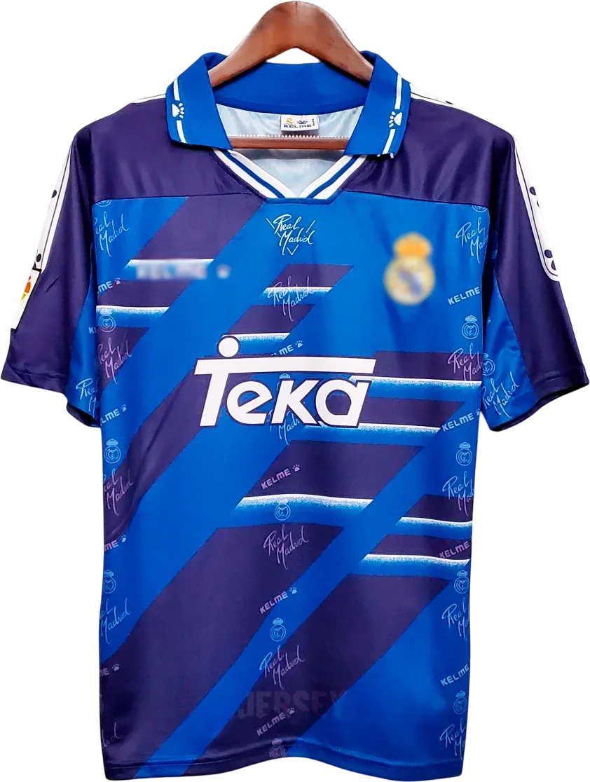 Real Madrid Retro-Trikot 1994/95 Auswärts – Vorderseite
