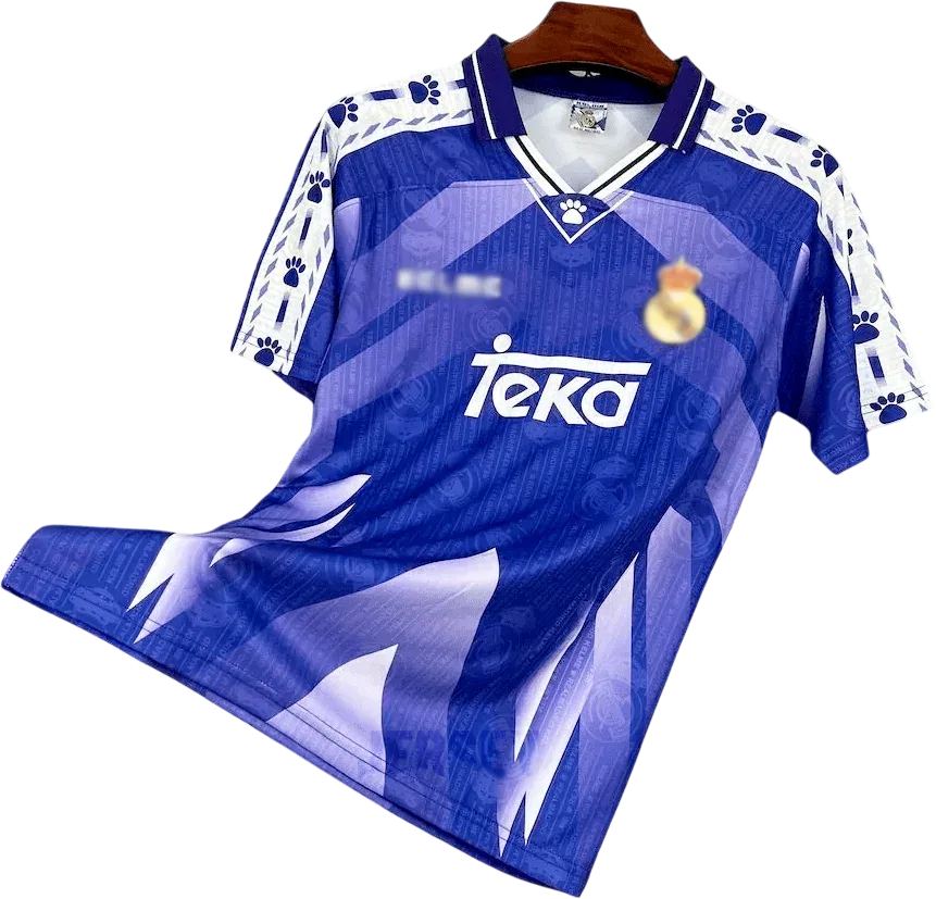 Real Madrid Retro-Trikot 1996/97 Auswärts – Vorderseite