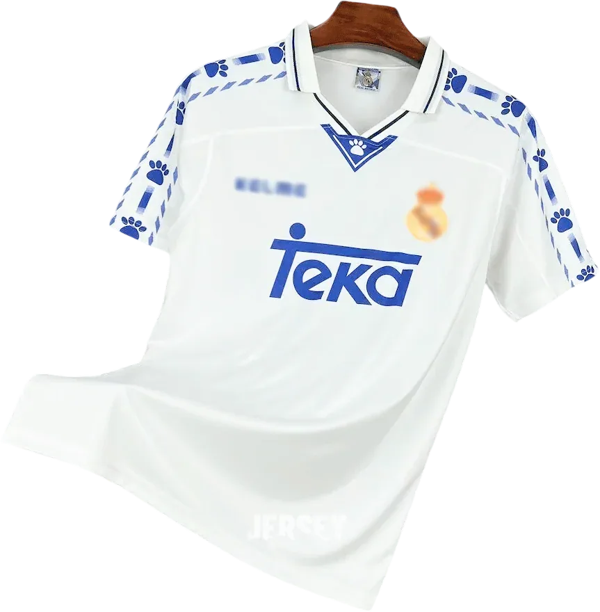 Real Madrid Retro-Trikot 1996/97 Heim – Vorderseite