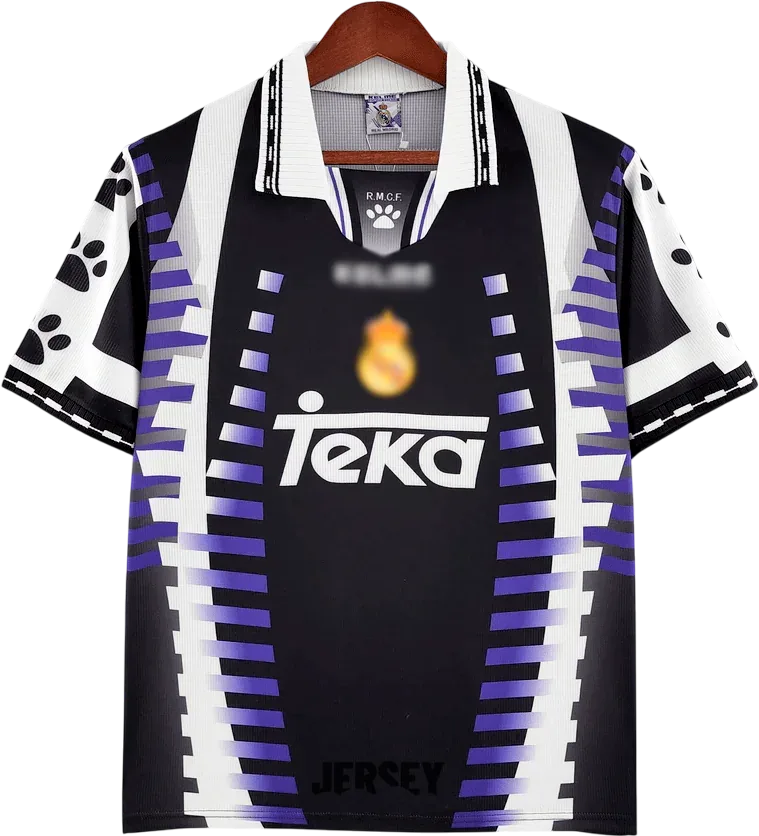 Real Madrid Retro-Trikot 1997/98 Ausweich – Vorderseite