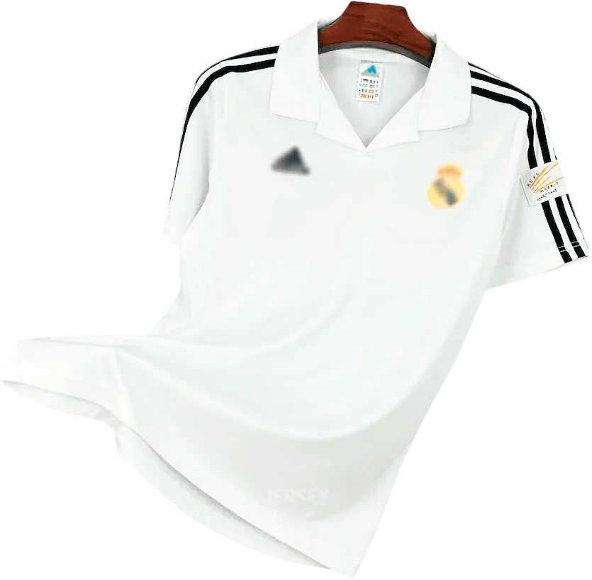 Real Madrid Retro-Trikot 2001/02 Heim – Vorderseite