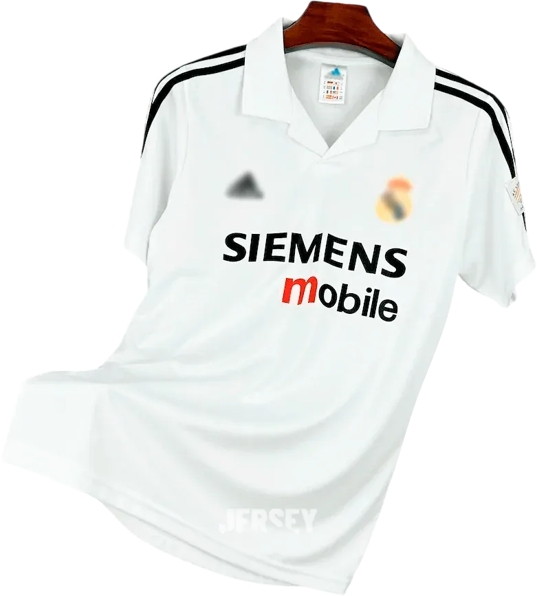 Real Madrid Retro-Trikot 2002/03 Heim – Vorderseite