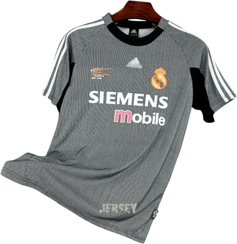 Real Madrid Retro-Trikot 2002/03 Torwart Heim – Vorderseite