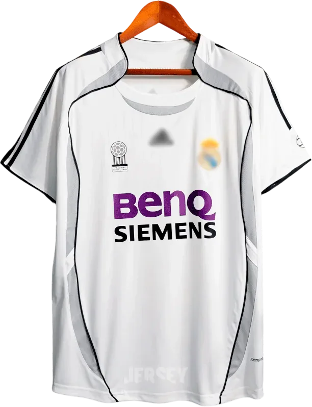 Real Madrid Retro-Trikot 2006/07 Heim – Vorderseite