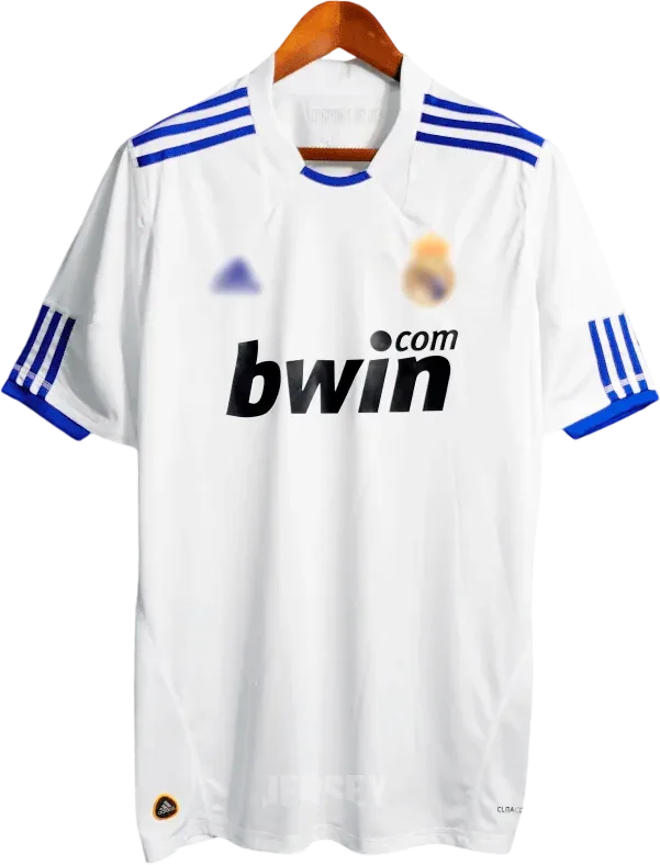Real Madrid Retro-Trikot 2010/11 Heim – Vorderseite