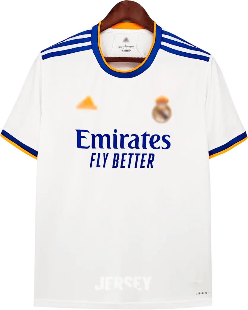 Real Madrid Retro-Trikot 2021/22 Heim – Vorderseite