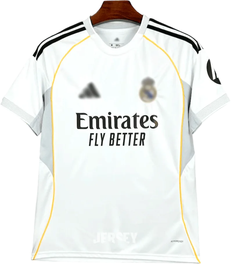 Real Madrid Retro-Trikot 2025/26 Heim – Vorderseite