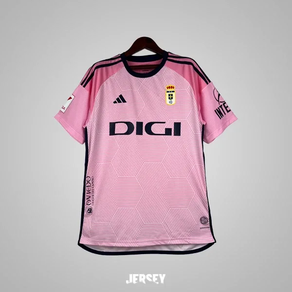Real Oviedo Retro-Trikot 2023/24 Auswärts – Vorderseite