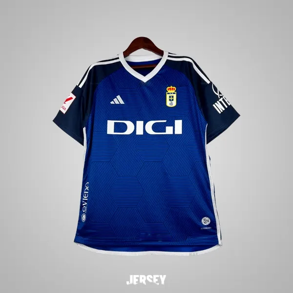 Real Oviedo Retro-Trikot 2023/24 Heim – Vorderseite