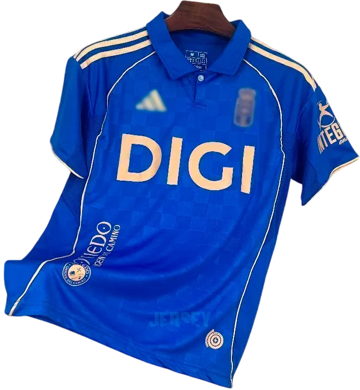Real Oviedo Retro-Trikot 2025/26 Heim – Vorderseite