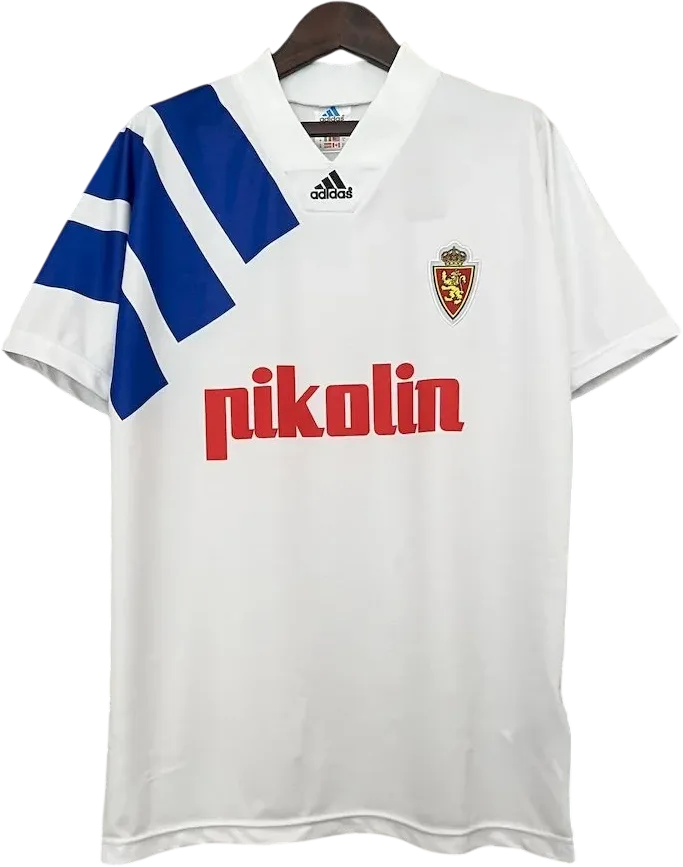 Real Saragossa Retro-Trikot 1992/93 Heim – Vorderseite