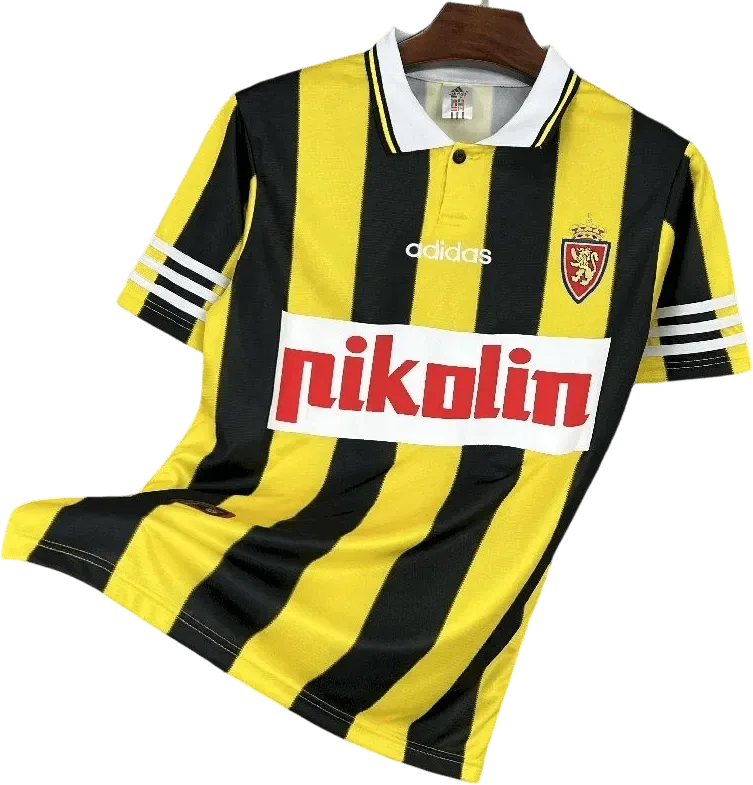 Real Saragossa Retro-Trikot 1995/96 Ausweich Real – Vorderseite