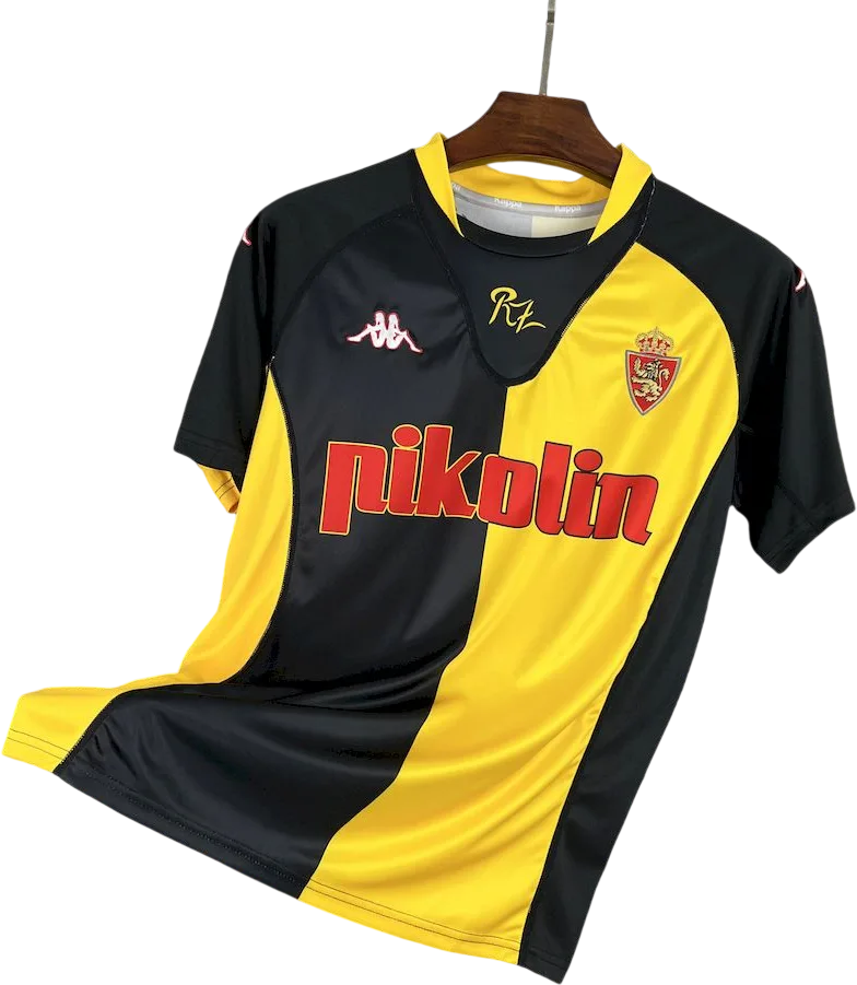 Real Saragossa Retro-Trikot 2001/02 Auswärts – Vorderseite