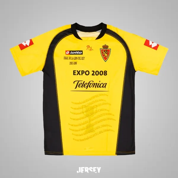 Real Saragossa Retro-Trikot 2006/07 Auswärts Real – Vorderseite
