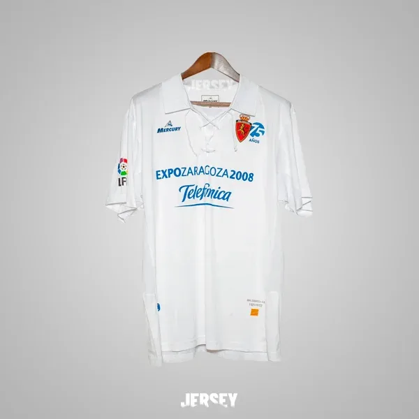 Real Saragossa Retro-Trikot 2007/08 Heim Real – Vorderseite