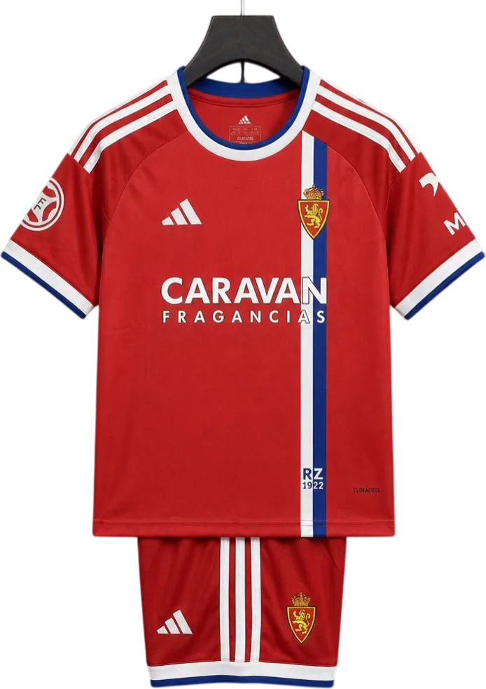 Real Saragossa Retro-Trikot 2026/27 Auswärts für Kinder – Vorderseite