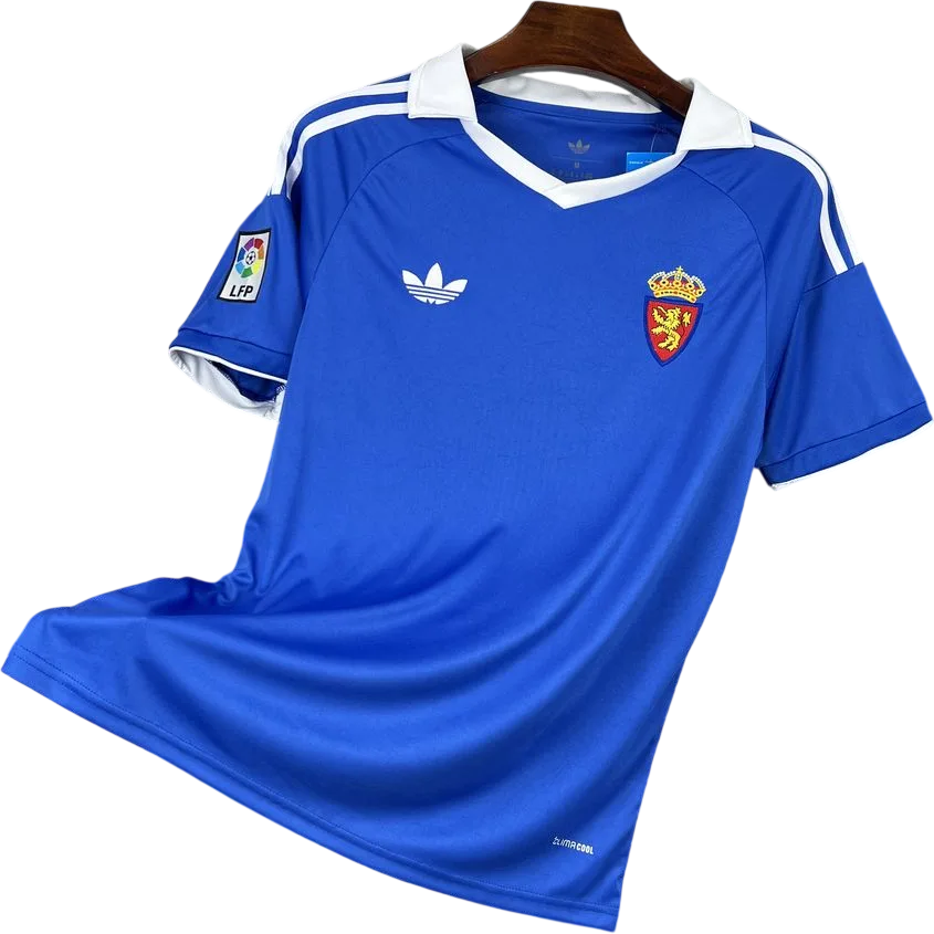 Real Saragossa Retro-Trikot 2026/27 Heim – Vorderseite