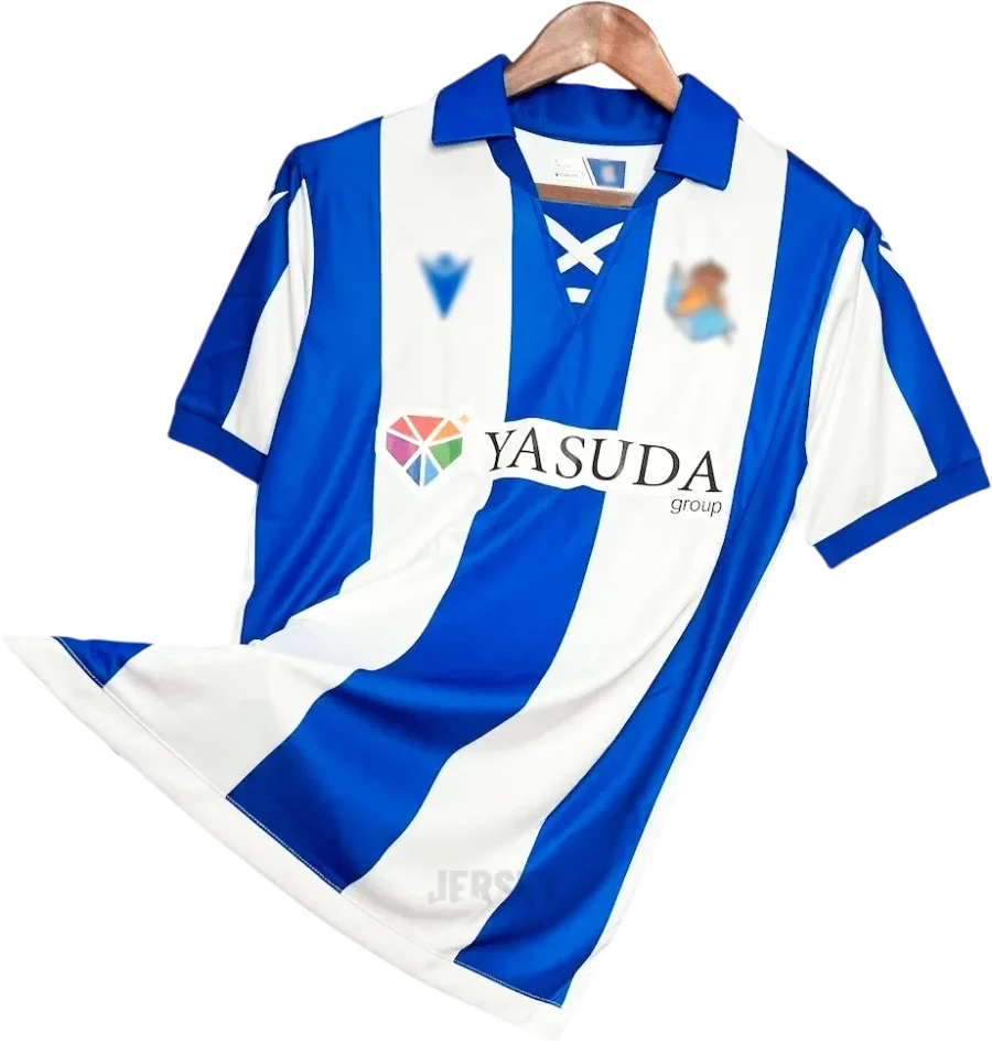 Real Sociedad Retro-Trikot 2024/25 Heim – Vorderseite