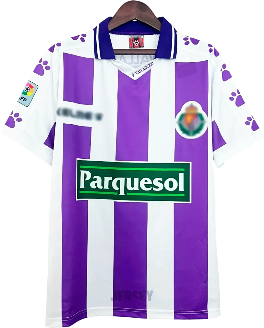 Real Valladolid Retro-Trikot 1995/96 Heim – Vorderseite