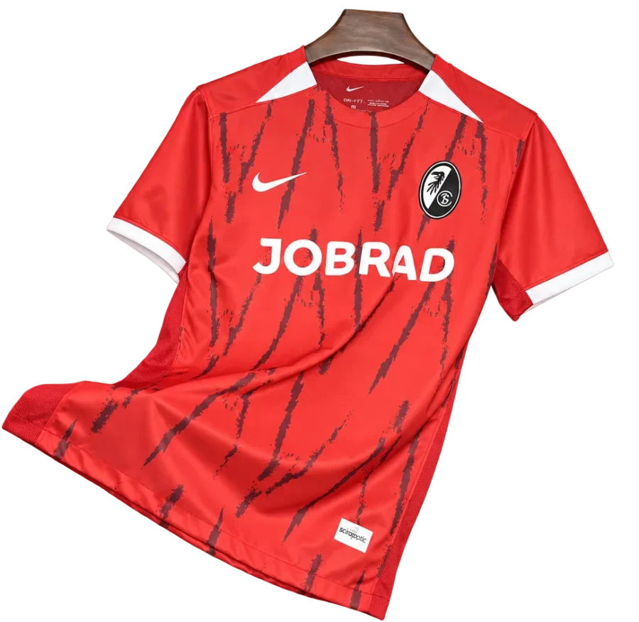 SC Freiburg Retro-Trikot 2024/25 Heim – Vorderseite