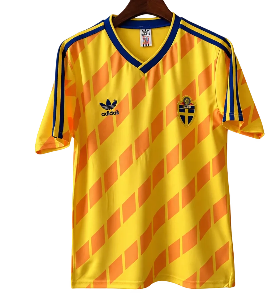 Schweden Retro-Trikot 1988 Heim – Vorderseite