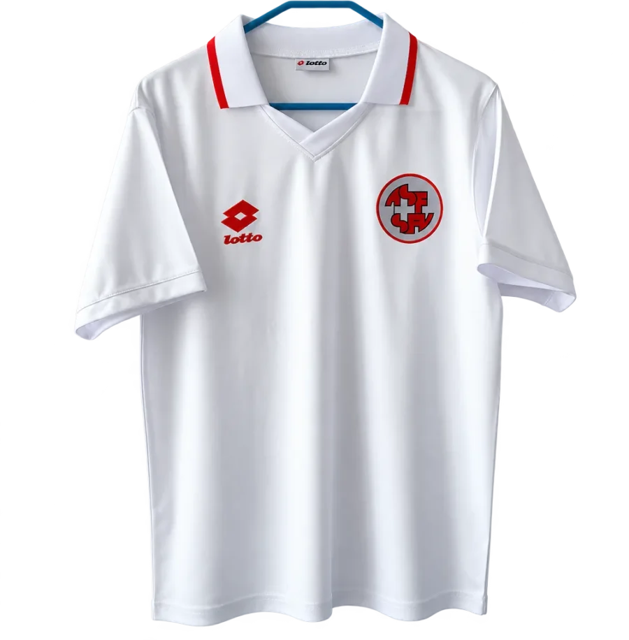 Schweiz Retro-Trikot 1994 Auswärts – Vorderseite