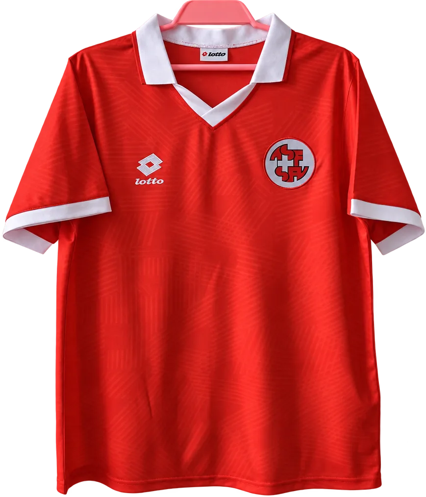Schweiz Retro-Trikot 1995 Heim – Vorderseite
