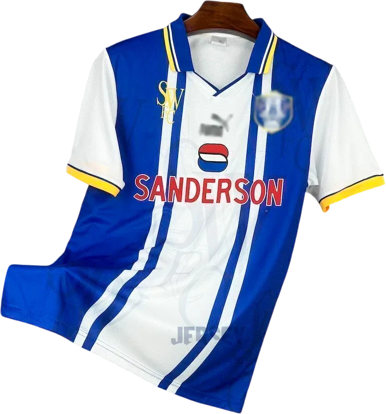 Sheffield Wednesday Retro-Trikot 1997/98 Heim – Vorderseite
