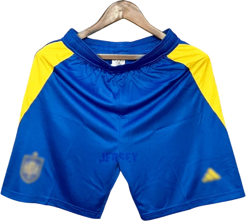 Spanien Retro-Shorts 2024 Heim – Vorderseite