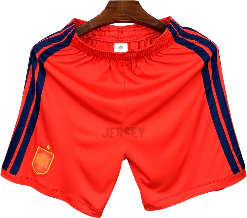 Spanien Retro-Shorts 2026 Heim – Vorderseite